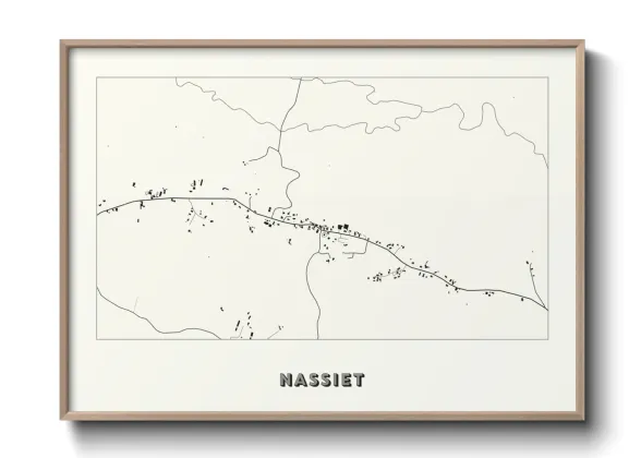 Une affiche de carte sur Nassiet