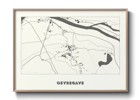 Une affiche de carte sur Oeyregave