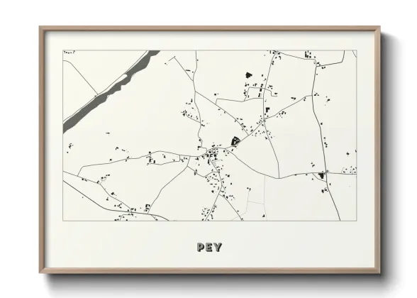 Une affiche de carte sur Pey