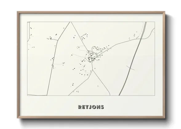 Une affiche de carte sur Retjons