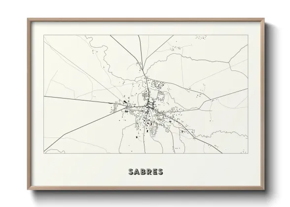 Une affiche de carte sur Sabres