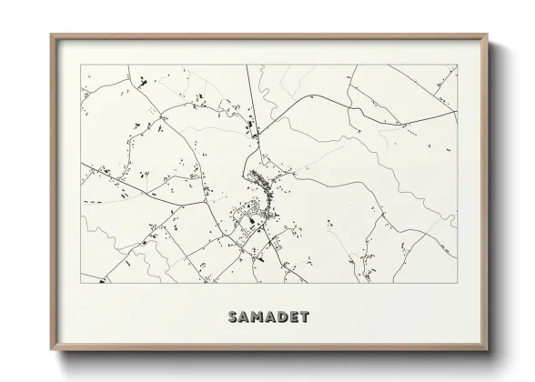 Une affiche de carte sur Samadet
