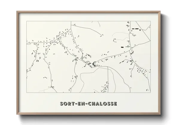 Une affiche de carte sur Sort-en-Chalosse