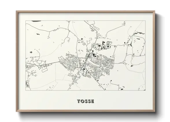 Une affiche de carte sur Tosse