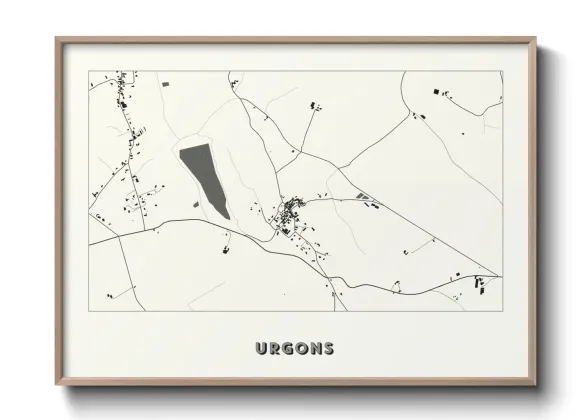 Une affiche de carte sur Urgons