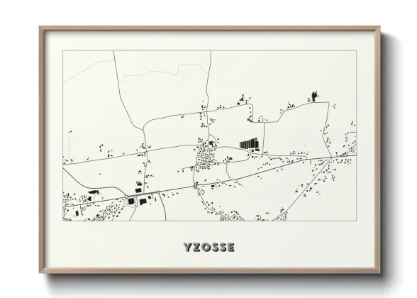 Une affiche de carte sur Yzosse
