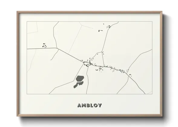 Une affiche de carte sur Ambloy