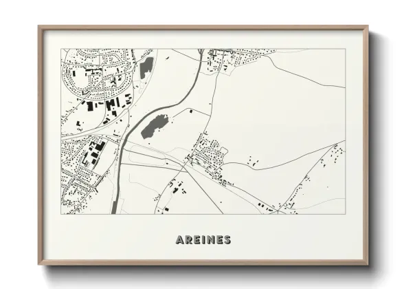Une affiche de carte sur Areines