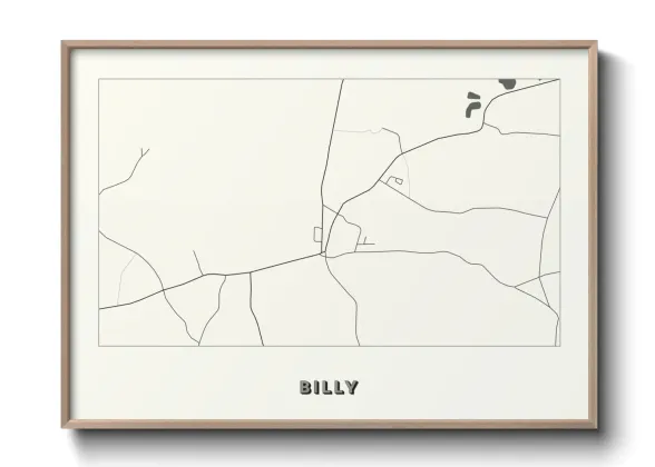 Une affiche de carte sur Billy