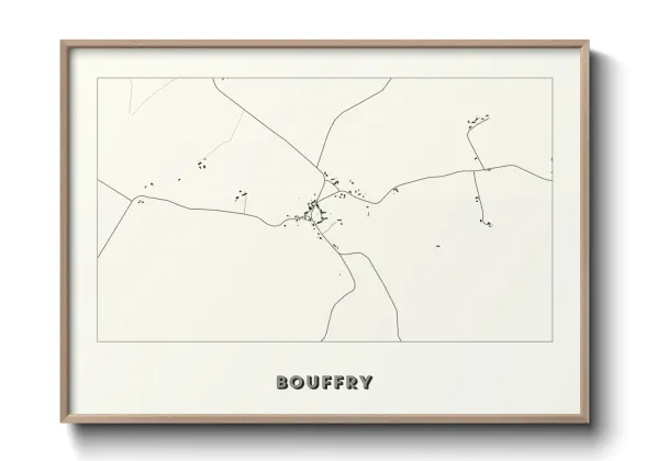 Une affiche de carte sur Bouffry
