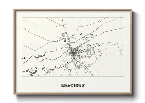 Une affiche de carte sur Bracieux