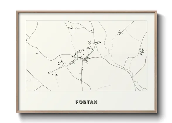 Une affiche de carte sur Fortan