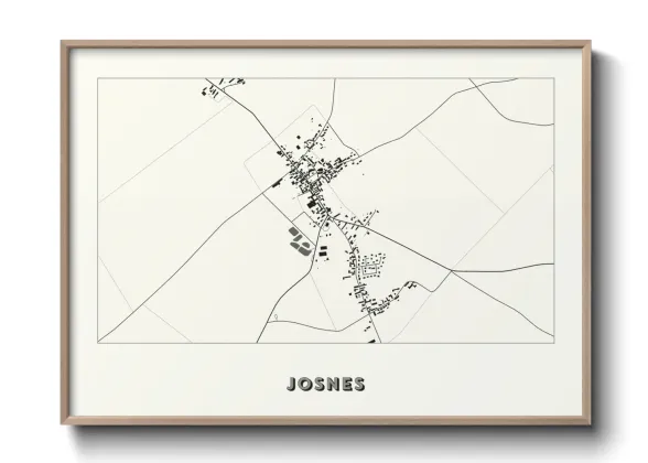 Une affiche de carte sur Josnes