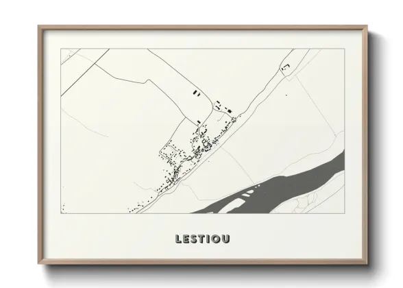 Une affiche de carte sur Lestiou