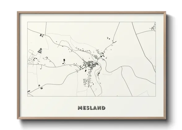 Une affiche de carte sur Mesland