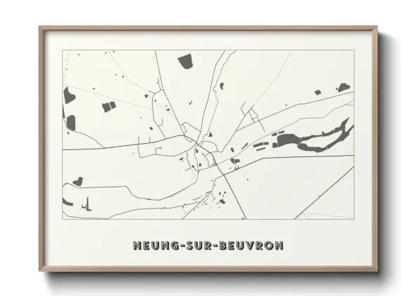 Une affiche de carte sur Neung-sur-Beuvron