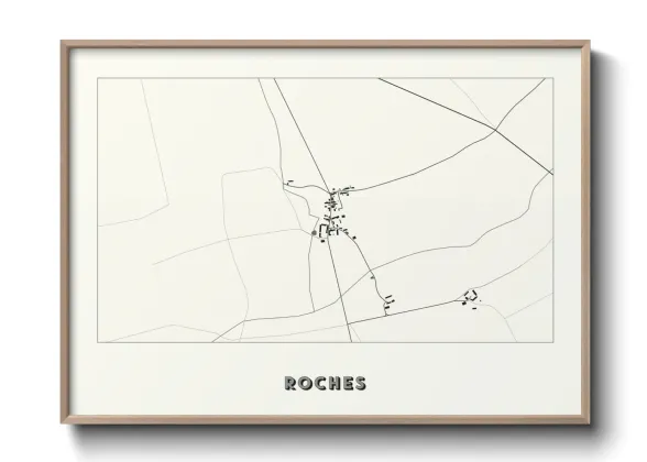 Une affiche de carte sur Roches