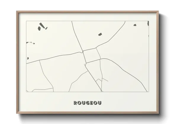 Une affiche de carte sur Rougeou