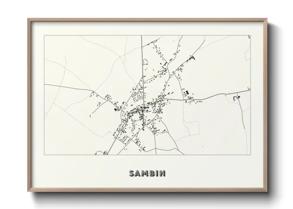 Une affiche de carte sur Sambin