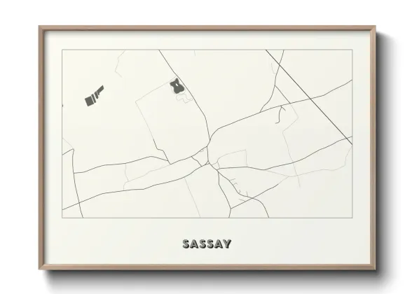 Une affiche de carte sur Sassay