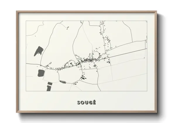 Une affiche de carte sur Sougé
