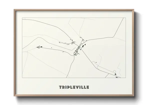 Une affiche de carte sur Tripleville