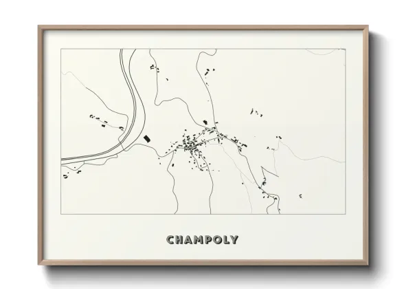 Une affiche de carte sur Champoly
