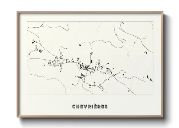 Une affiche de carte sur Chevrières