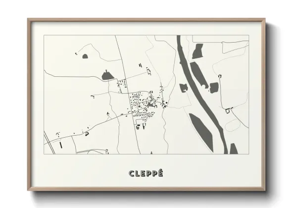 Une affiche de carte sur Cleppé