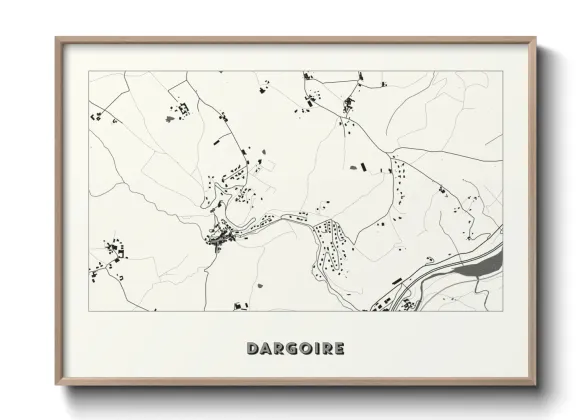 Une affiche de carte sur Dargoire