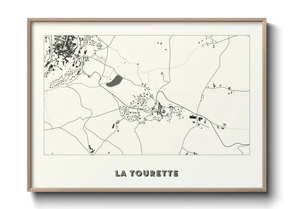 Une affiche de carte sur La Tourette