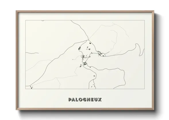 Une affiche de carte sur Palogneux