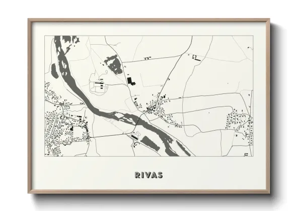 Une affiche de carte sur Rivas