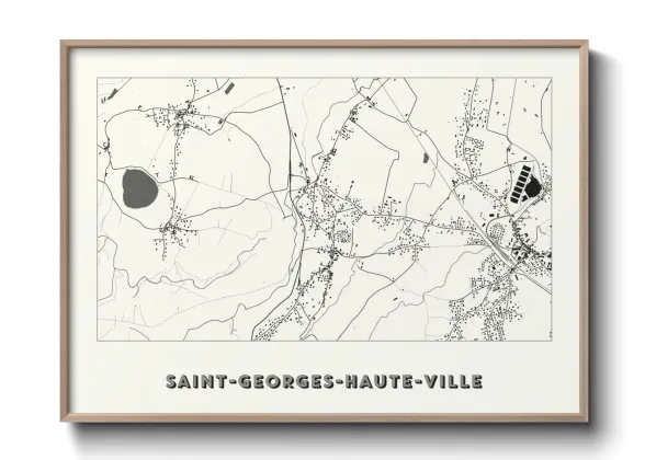 Une affiche de carte sur Saint-Georges-Haute-Ville