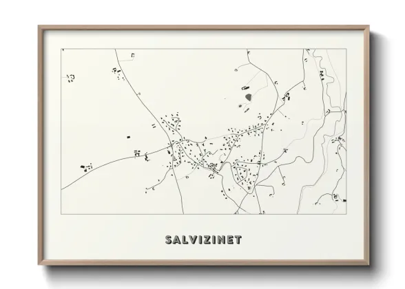 Une affiche de carte sur Salvizinet