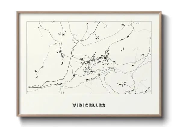Une affiche de carte sur Viricelles