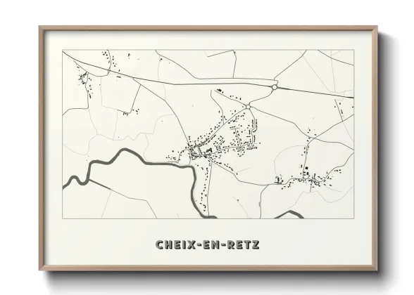 Une affiche de carte sur Cheix-en-Retz