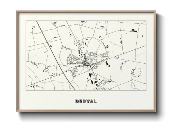 Une affiche de carte sur Derval