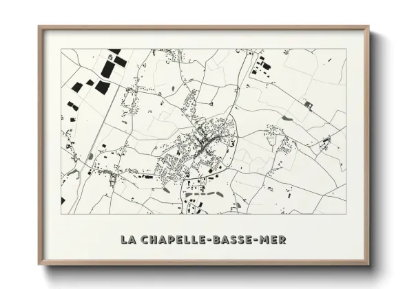 Une affiche de carte sur La Chapelle-Basse-Mer
