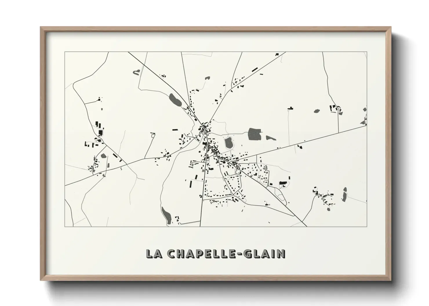 Un poster carteLa Chapelle-Glain