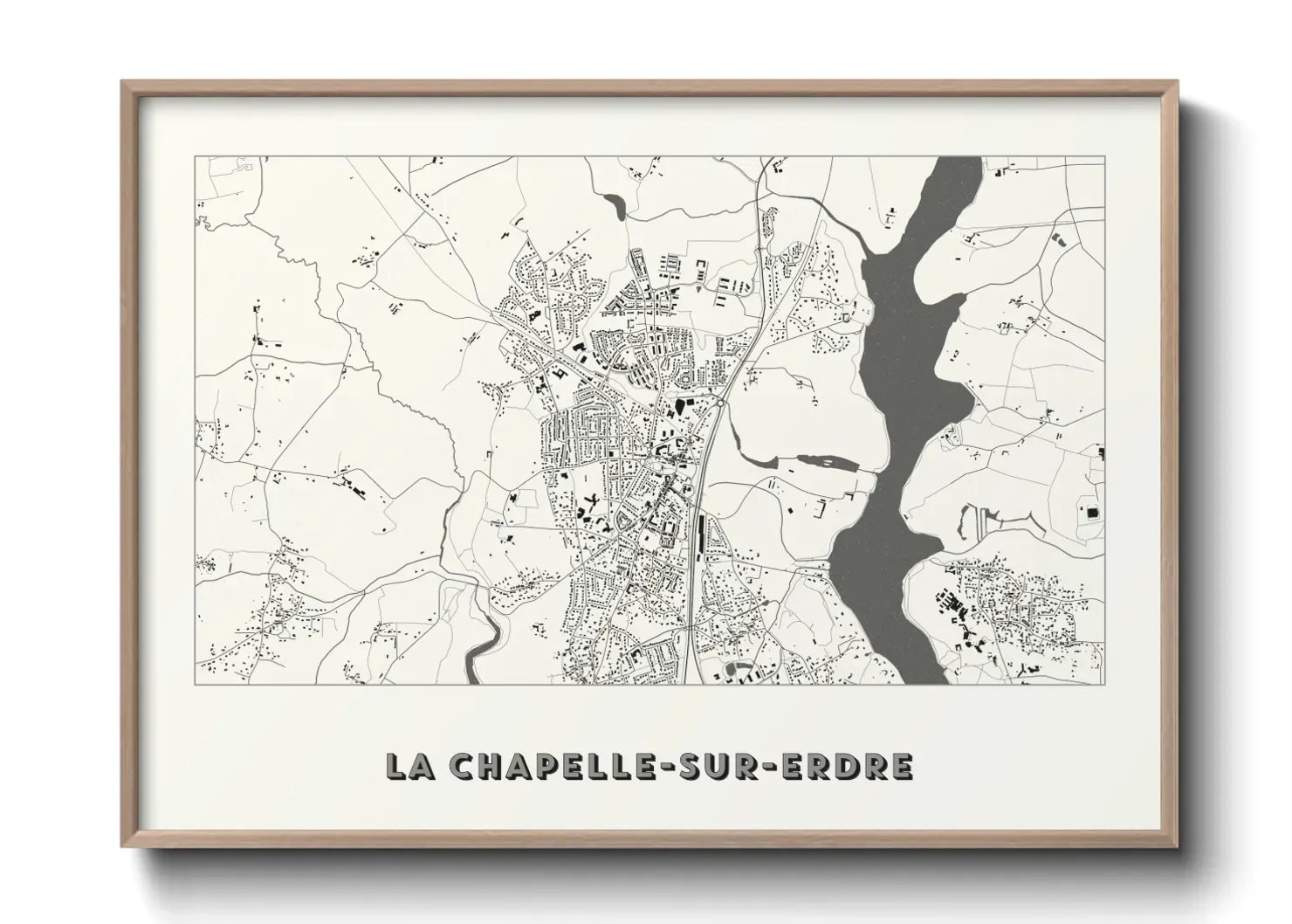 Un poster carteLa Chapelle-sur-Erdre