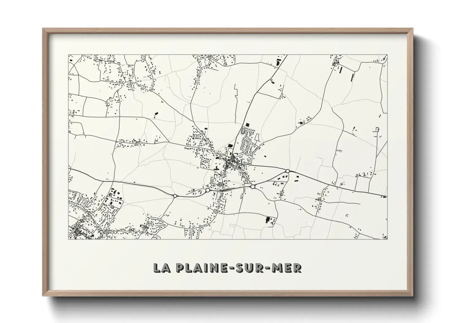 Un poster carteLa Plaine-sur-Mer