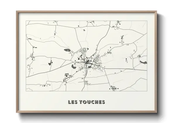 Une affiche de carte sur Les Touches