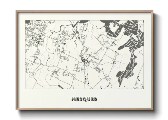 Une affiche de carte sur Mesquer