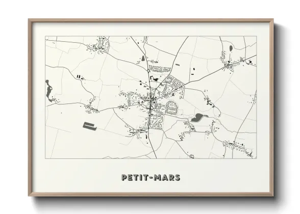 Une affiche de carte sur Petit-Mars