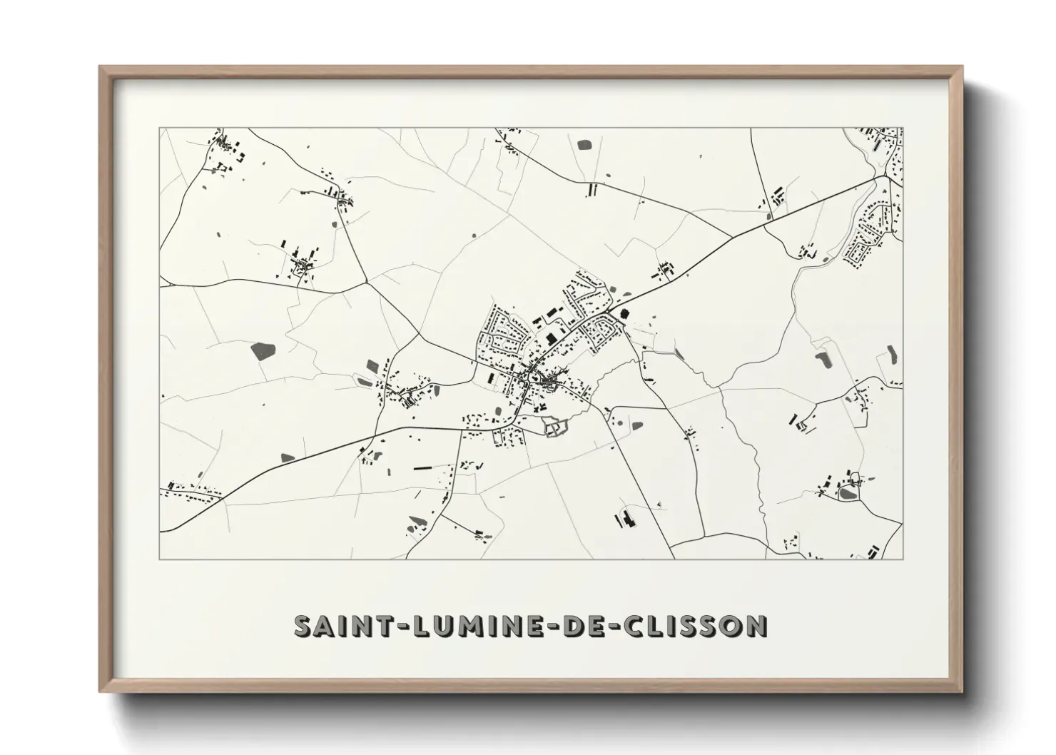 Un poster carteSaint-Lumine-de-Clisson