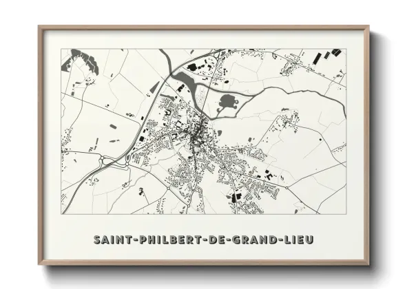 Une affiche de carte sur Saint-Philbert-de-Grand-Lieu