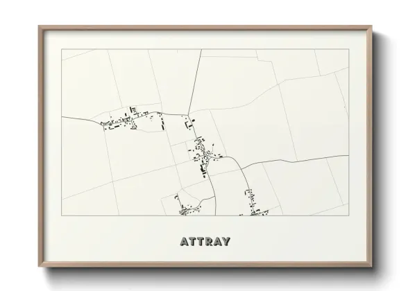 Une affiche de carte sur Attray