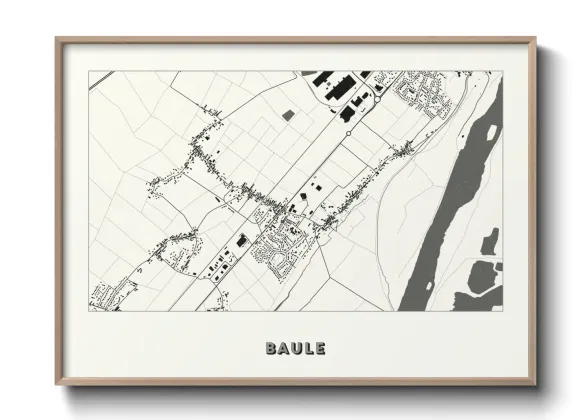 Une affiche de carte sur Baule