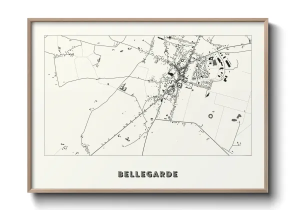 Une affiche de carte sur Bellegarde